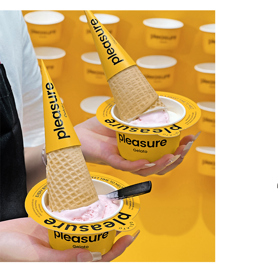 冰淇淋與優格紙碗